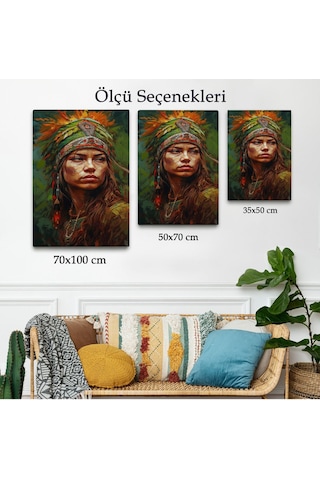 Miyrem^ Canvas Serie Kızıldereli Güzel Kız Tablosu-7774