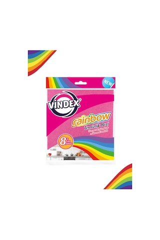 Vindex Rainbow Temizlik Bezi 8'li