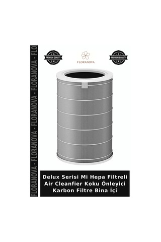 Delux Serisi Mi Hepa Filtreli Air Cleanfier Koku Önleyici Karbon Filtre Bina İçi