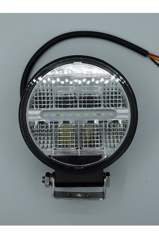 Beyaz Işık 24 Watt Siyah Yuvarlak Off Road Lambası