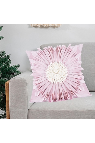 Suntek Magideal 3d Ayçiçeği Yastık Kılıfı 18 X Inç Ev Pembe
