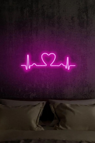 Love Rhythm - Led Dekoratif Duvar Aydınlatması Neon Duvar Yazısı Sihirli Led Mesajlar