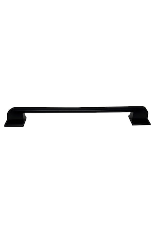 Beta Düz Metal Lüks Modern Mobilya Çekmece Mutfak Dolabı Kulpu Siyah 192mm 5 Adet Siyah