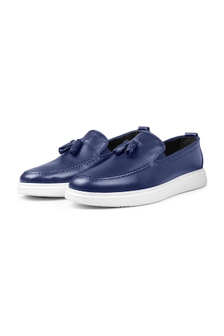 Ducavelli Fringe Hakiki Deri Erkek Günlük Ayakkabı, Loafer Ayakkabı, Hafif Ayakkabı, Yazlık Ayakkabı, Hafif Ayakkabı Lacivert