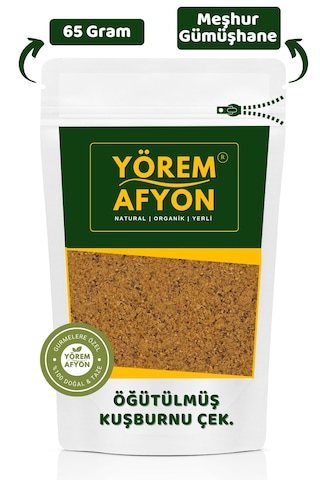 Yörem Afyon Meşhur Gümüşhane Yöresinden Taze Öğütülmüş Doğal Toz Kuşburnu, Yabangülü Rosa Canina 65gr.