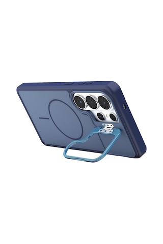 Joko - 759 - Samsung Galaxy Uyumlu S26 Ultra Pale Magsafe Standlı Kapak - Shophnrl - - Mavi