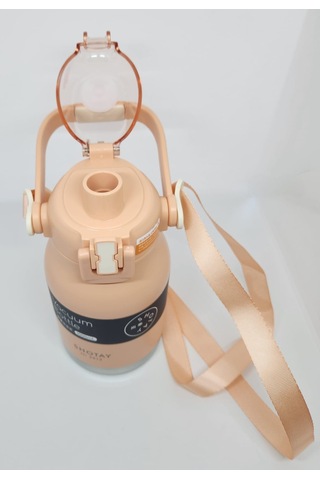 Shotay Phone Holder St-8250 Kulplu-askılı Pipetli-pipetsiz 2 Farklı Kullanım 1000ml Matara Pembe