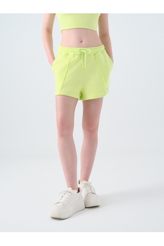 Regular Fit Kadın Şort Sarı