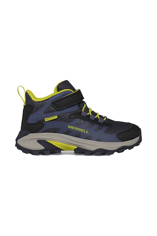 Merrell Unısex Çocuk Outdoor Bot Moab Speed 2 Mid A/c Wtrpf Lacivert Su Geçirmez Lacivert Lacivert