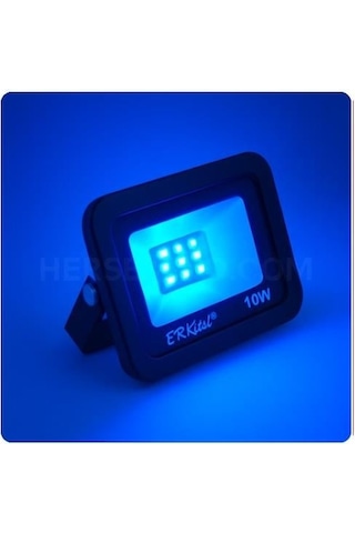 Erk 10w Mavi Led Projektör 220v Erk-3710 M Mavi Işık