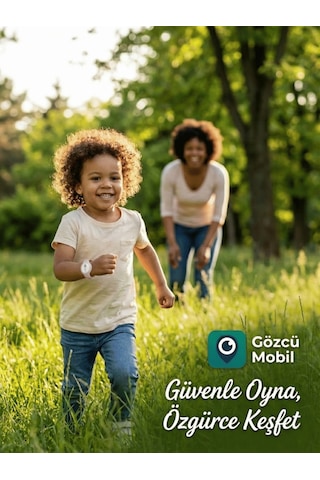 Gözcü Mobil Takip Bilekliği Ios Android Uyumlu Çocuk Genç Yaşlı Hasta Takip Konum Bilekliği Takip Cihazı Simsiz Beyaz