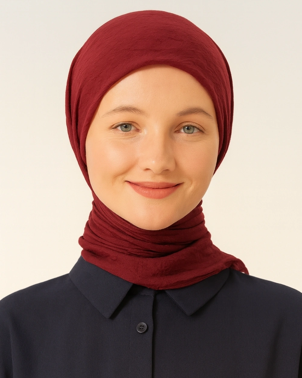 Konfor Eşarp 195x85 Cm 4 Mevsim Kullanım Terletmez, Kaymaz, Pamuk Polyester Karışımlı Rahat Eşarp Bordo