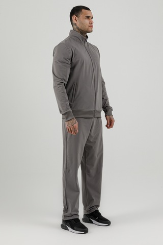 Airlife Sportswear Tam Boy Fermuarlı Erkek Dik Yakalı Eşofman Takımı Gri