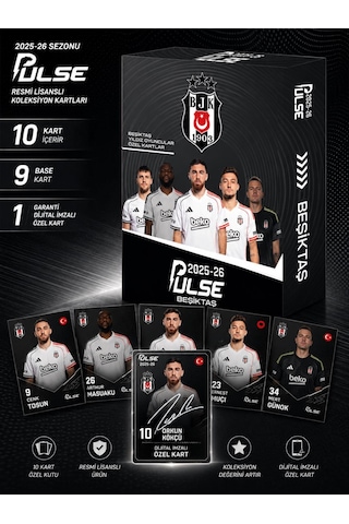 Mythos Pulse Beşiktaş Futbolcu Kartları 10'lu Özel Kutu 2025/2026 Resmi Lisanslı