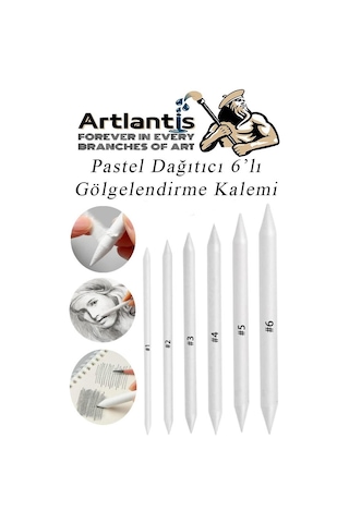 Karakalem Seti 11 Parça 1 Paket Gölgelendirme Kalemi Hamur Silgi Dereceli Kalem Kaynaştırma Kalemi Kara Kalem Dağıtıcı Kalem Kağıt Kalem