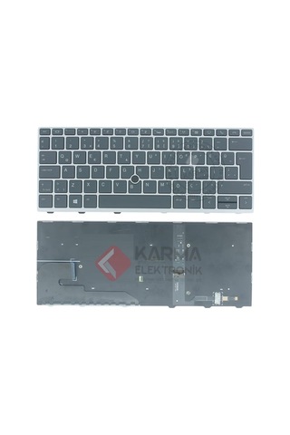 Hp Elitebook 830 G5, 735 G5, 730 G5 Notebook Klavyesi, Laptop Tuş Takımı Siyah Tr Işıklı