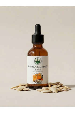 Soğuk Sıkım Kabak Çekirdeği Yağı Pumpkin Seed Oil Cucurbita Pepo Saf Doğal 50 Ml 50 ML