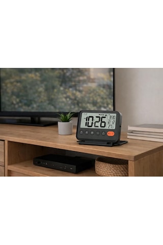 Lcd Katlanır Dijital Masa Saati, Çalar Saatli, Takvim Ve Sıcaklık Göstergeli, Taşınabilir Kompakt Alarm Clock, Of Çok Renkli