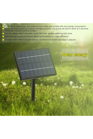 Youtek Güneş Enerjili 1.8w Mikro Zenginleştirici Fonten, 18x12cm, Havalandırıcı, Göl/su Tankı İçin, 165l/h Debi, Kolay Kurulum