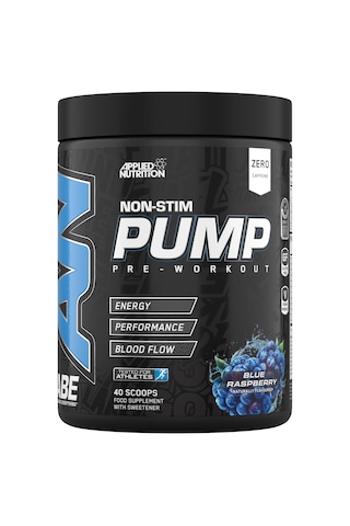 Applied Nutrition Abe Stim Free Pump Preworkout Energy & Strength With Citrulline Creatine Beta Alanine 40 Servis Mavi Ahududu