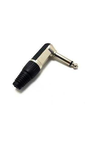 Roxtone 6.3Mm L Tipi Mono Metal Gitar Jak Erkek - 5Adet