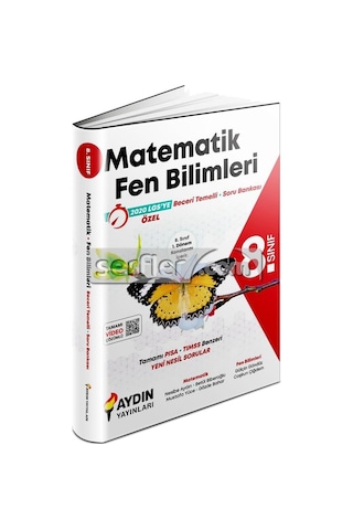 8. Sınıf 1. Dönem Matematik ve Fen Bilimleri Beceri Temelli Soru Bankası -  Aydın Yayınları