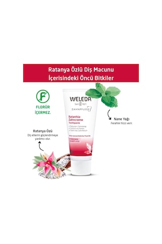 Weleda Ratanya Özlü Organik Diş Macunu 75 ML