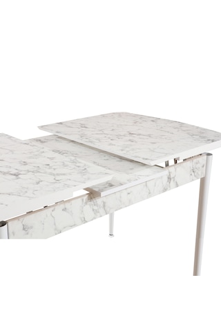 Carrara Masa - 4 Gold Sandalye - Masa Takımı