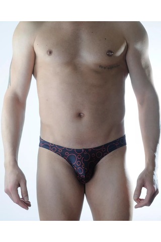 Naam Erkek Daire Desenli Slip Çamaşır Çok Renkli