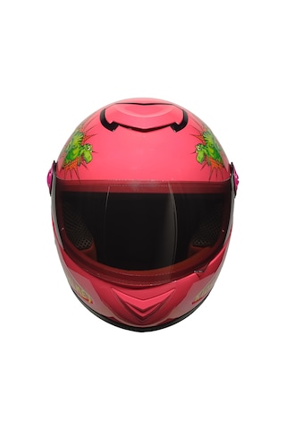 Mts Full Face Motosiklet Çocuk Kaskı K3 Dino Pink Pembe