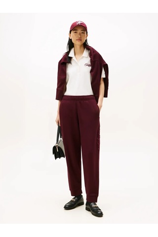 Tommy Hilfiger Scrıpt Terry Sweatpa, Xıh Bordo Kadın Eşofman Altı
