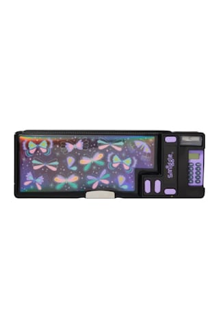 Smiggle Elements Pop-out Hesap Makineli Kalem Kutusu Siyah