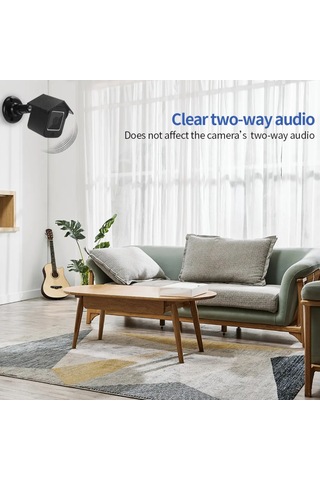 Reedark Wyze Cam V3 İçin Siyah Su Geçirmez Koruyucu Kılıf - 360 Derece Döner Duvar Montajı, Abs Malzeme İle Dış Mekan Uyumlu