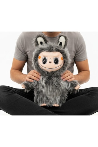 Sevimli Canavar Büyük Labubu Peluş Oyuncak 40 Cm Çok Renkli
