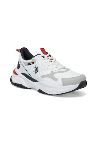 U.s. Polo Assn. Solidar 4pr Cilt Erkek Sneaker Spor Ayakkabı 867800000666 05 Beyaz Beyaz
