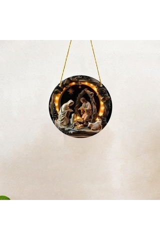 Pazly Suntek Sahnesi Parti Nın İsa& Doğum Dekorasyonu 39 15cmx15cm Ty