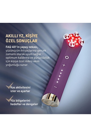 401 Çift Mikroakım Yüz Kaldırma Ve Masaj Cihazı - Kırmızı Ve Mavi Işık Yüz Masaj Aleti - Sıkılaştırma, To
