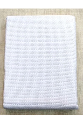 Lapenya Lüks Çift Kişilik Bal Peteği Pamuk Pike (200X240)-Beyaz