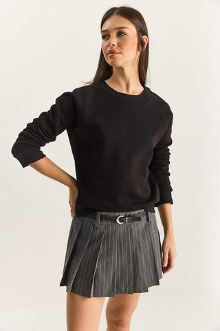 Shade Kadın Reglan Kol Oversize Sweatshirt 60283859 - Siyah