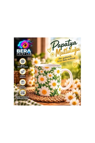 Bera Print Lab Papatya Desenli Kupa Bardak 300 Ml Çiçekli Kahve Ve Çay Kupası Hediyelik Kutulu Beyaz - 938831274 Beyaz Bera Print Lab Papatya Desenli Kupa Bardak 300 Ml Çiçekli Kahve Ve Çay Kupası Hediyelik Kutulu Beyaz - 938831274 Beyaz