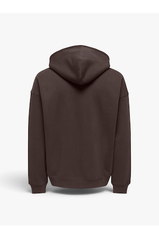 Only & Sons Onsceres Ovz Zıp Hoodıe Sweat Noos Erkek Kahverengi Sweatshirt - 5096084