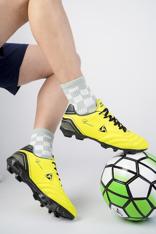 Muggo Pascal Unisex Garantili Krampon Halı Saha Futbol Spor Ayakkabı Yeşil