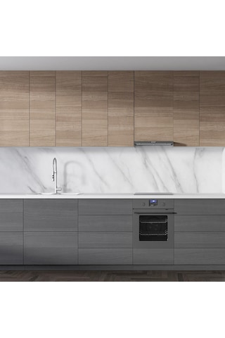 Mutfak Tezgah Arası Folyo Fayans Kaplama Folyosu Beyaz Mermer Yen