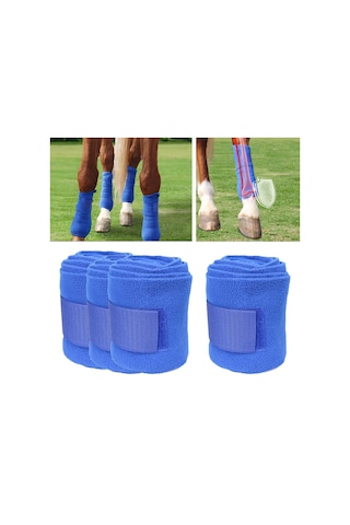 Suntek 4 Parça At Bacak Sarar Pony Legging Wrap At Atel Destek Mavi