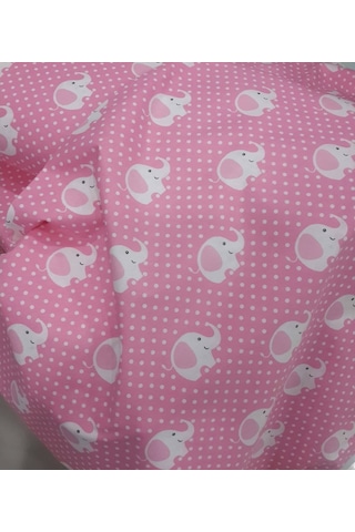Akfil Poplin Nevresimlik Kumaş Çok Amaçlı En 240 Fil Desenli (461277306)