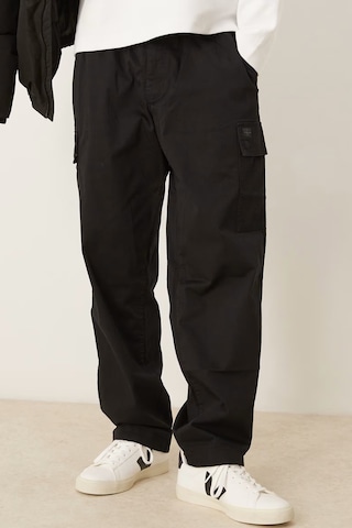 Calvin Klein Straight Leg Cargo Trousers Erkek Bol Kesim Kargo Cepli Eşofman Altı Siyah Siyah