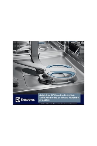 Electrolux EEM48300IX A Enerji Sınıfı 5 Programlı Ankastre Bulaşık Makinesi Beyaz