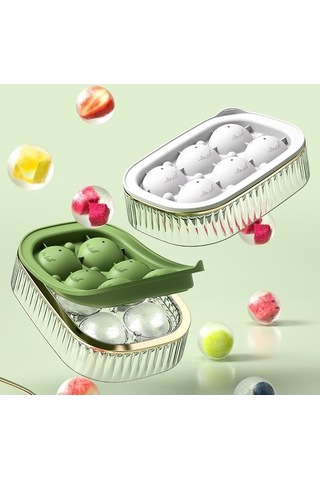 Tongxida Luckystar1 Hızlı Dondurucu Ev Gıda Sınıfı Buz Hokeyi Kalıbı Yeşil Yeşil