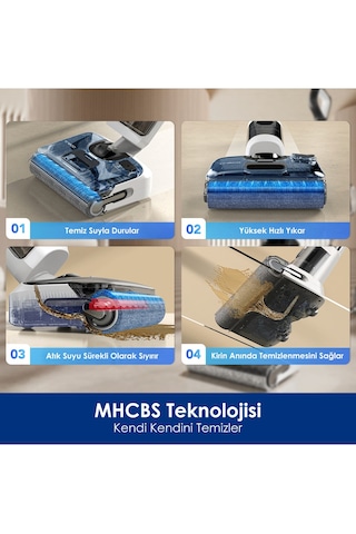 Tineco Floor One S6 Stretch Pro Kablosuz Akıllı Islak Kuru Süpürge