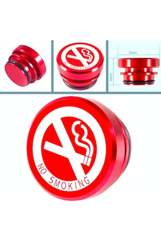 Omeniv Çakmak Soket Kapağı "No Smoking" Sigara İçilmez
